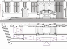 trappen voor stadhuis Halle